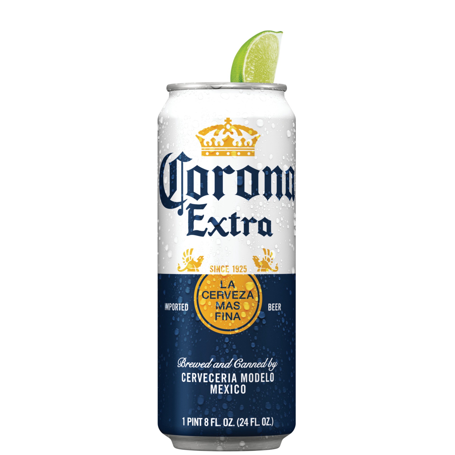 slide 2 of 7, Corona Extra Mexican Lager Import Beer, 24 fl oz Can, 4.6% ABV, 24 fl oz