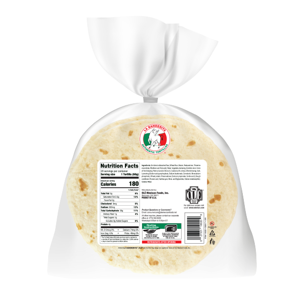slide 3 of 5, La Banderita Homestyle Flour Tortillas 20 ea, 20 ct