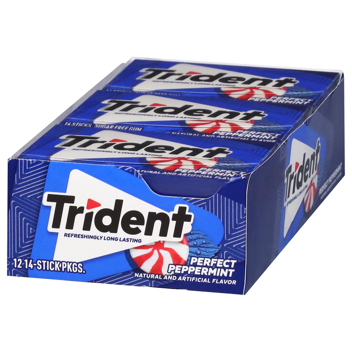 slide 3 of 4, Trident Perfect Peppermint Gum, 12 ct