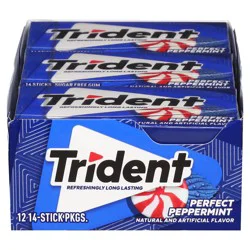 Trident Sugar Free Perfect Peppermint Gum - 28 sticks