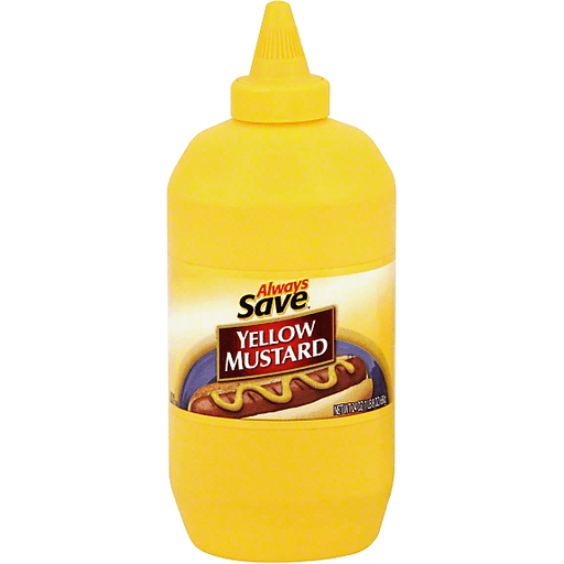 slide 1 of 1, Always Save Squeeze Mustard, 24 oz