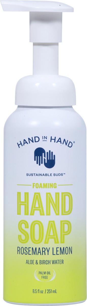 slide 5 of 9, Hand in Hand Foaming Rosemary Lemon Hand Soap 8.5 fl oz, 1 ct