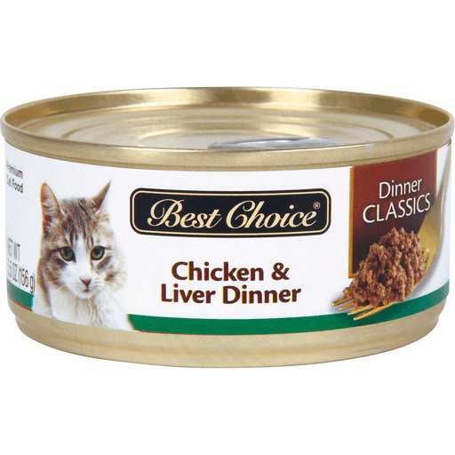 slide 1 of 1, Best Choice Chicken & Liver Cat Food, 5.5 oz