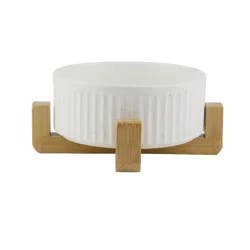 Meijer Ceramic Bowl Cream On Stand S