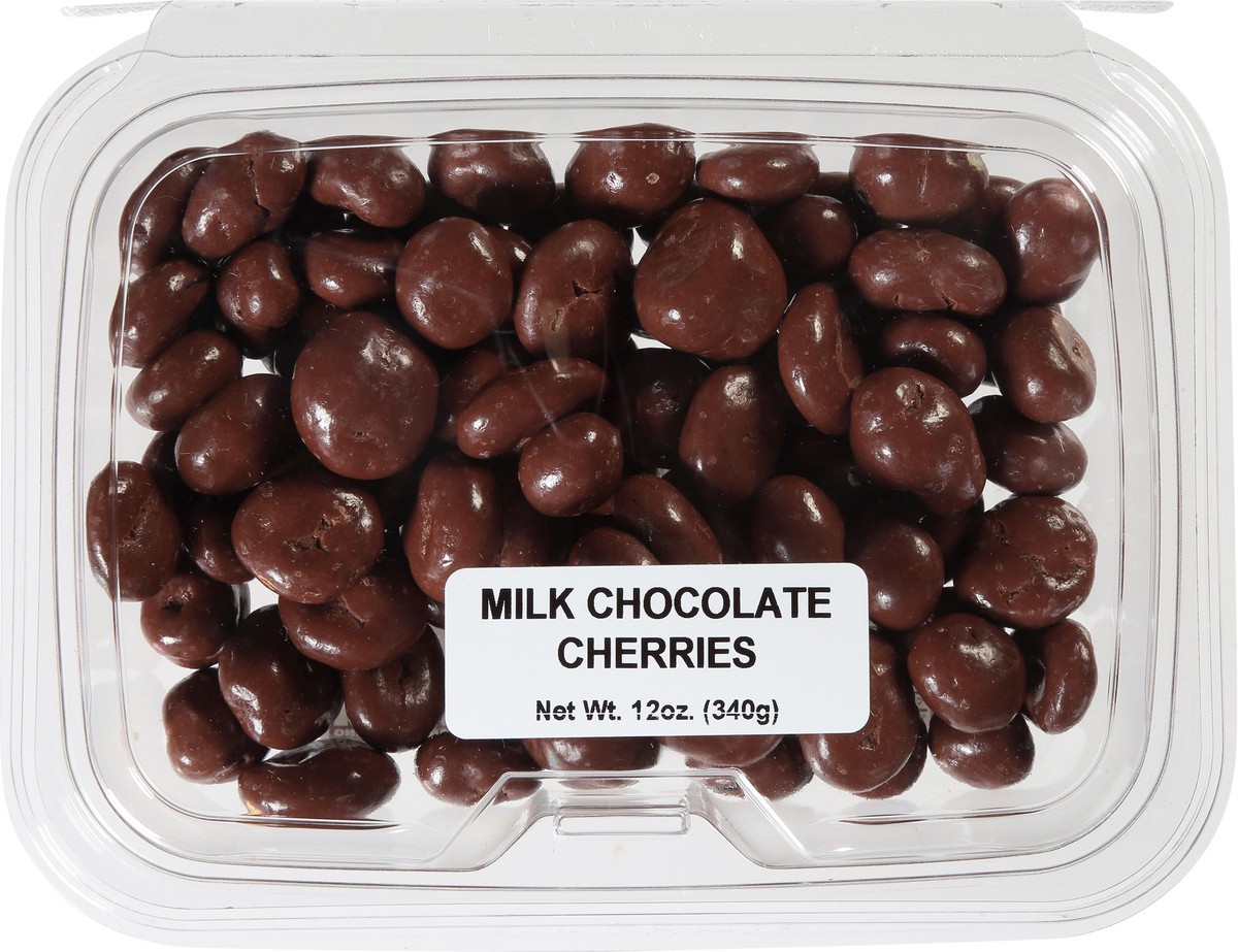 slide 4 of 9, JLM Manufacturing Milk Chocolate Cherries - 12 oz, 12 oz