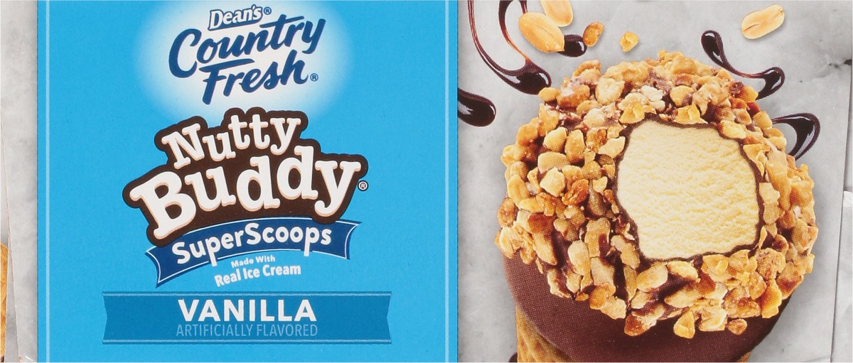 slide 5 of 14, Country Fresh Nutty Buddy SuperScoops Vanilla Ice Cream Cones 4 - 4.6 fl oz Cones, 4 ct