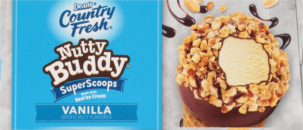 slide 11 of 14, Country Fresh Nutty Buddy SuperScoops Vanilla Ice Cream Cones 4 - 4.6 fl oz Cones, 4 ct