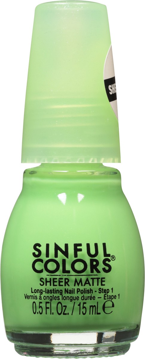 slide 4 of 11, Sinful Colors Sinful Sheer Matte Sheer Treuse, 0.5 fl oz