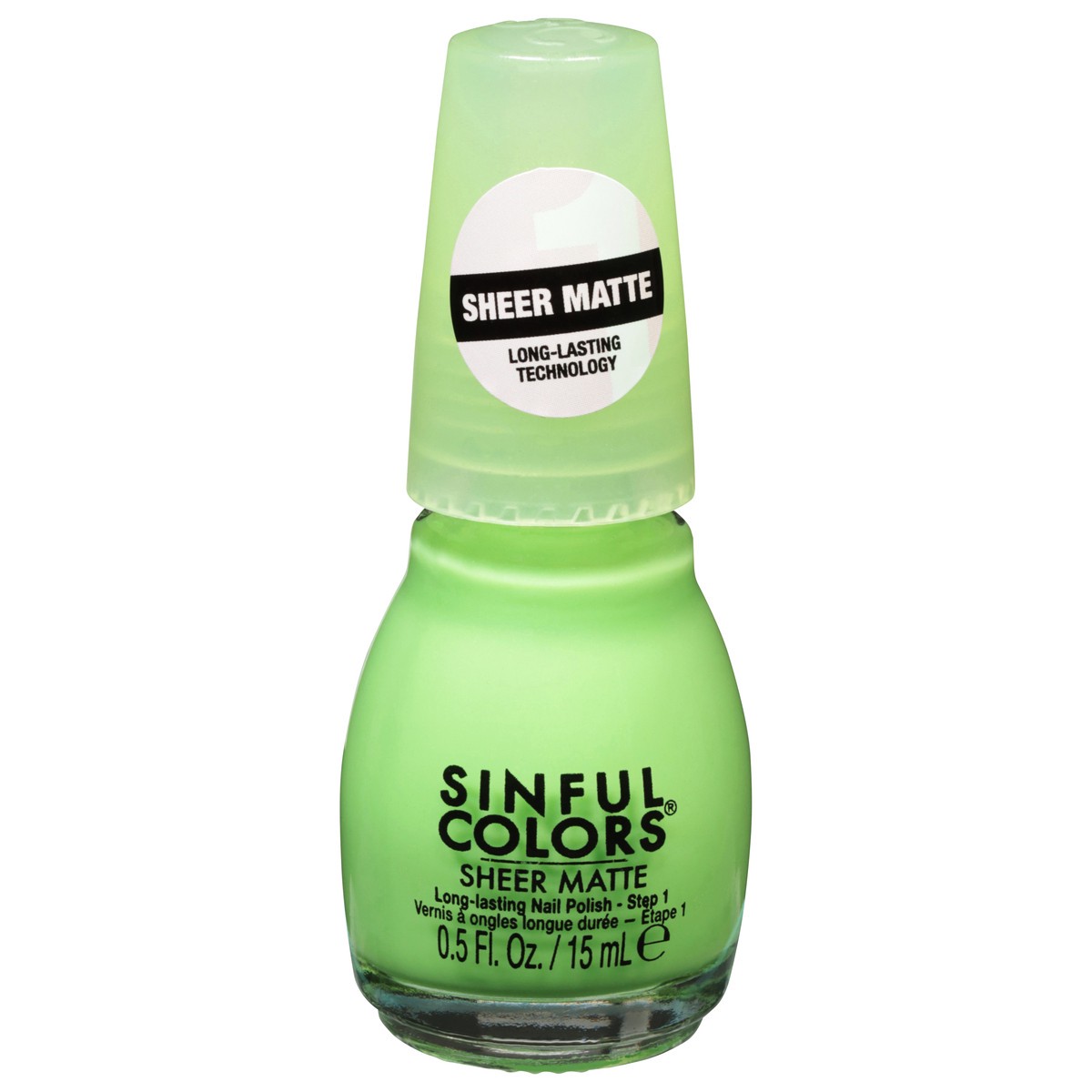 slide 1 of 11, Sinful Colors Sinful Sheer Matte Sheer Treuse, 0.5 fl oz