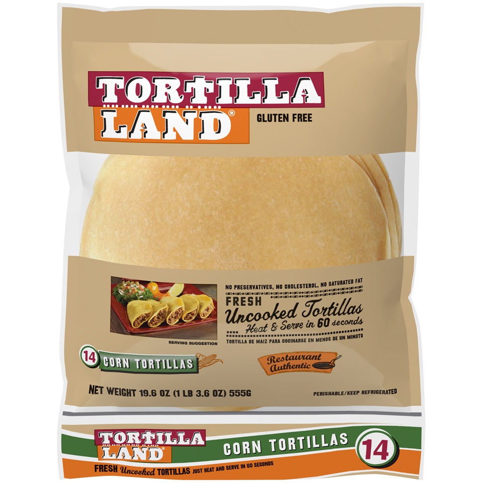 slide 1 of 5, Tortilla Land Uncooked Corn Tortillas, 20 oz