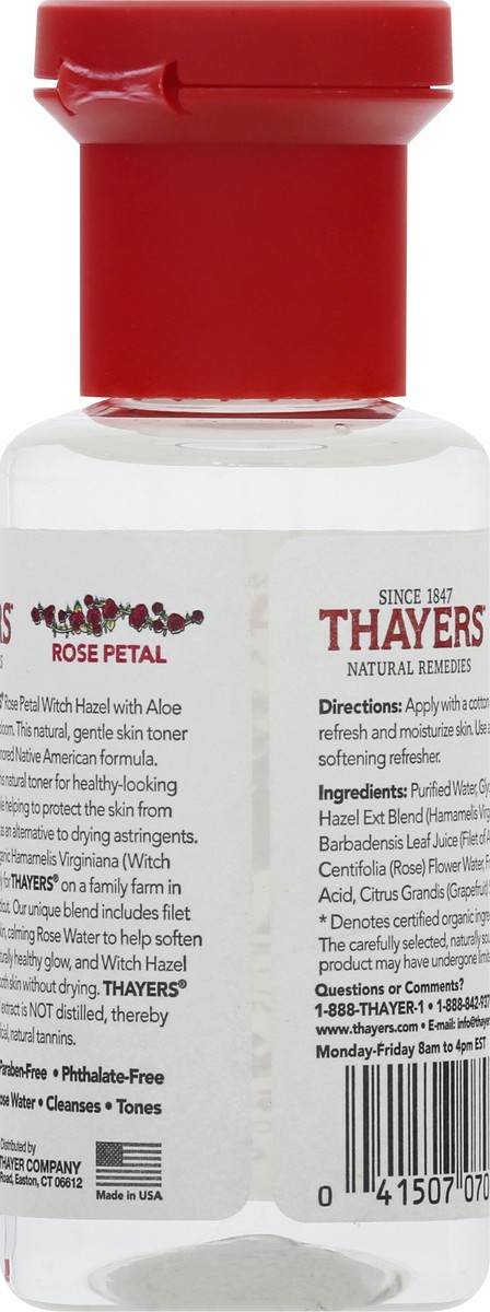 slide 8 of 9, Thayers Witch Hazel Alcohol Free Toner with Rose Petal - 3 fl oz, 3 fl oz