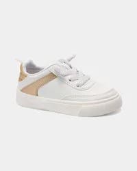 Carter's Carters Toddler Girl Casual Sneakers - White/Gold White/Gold 4