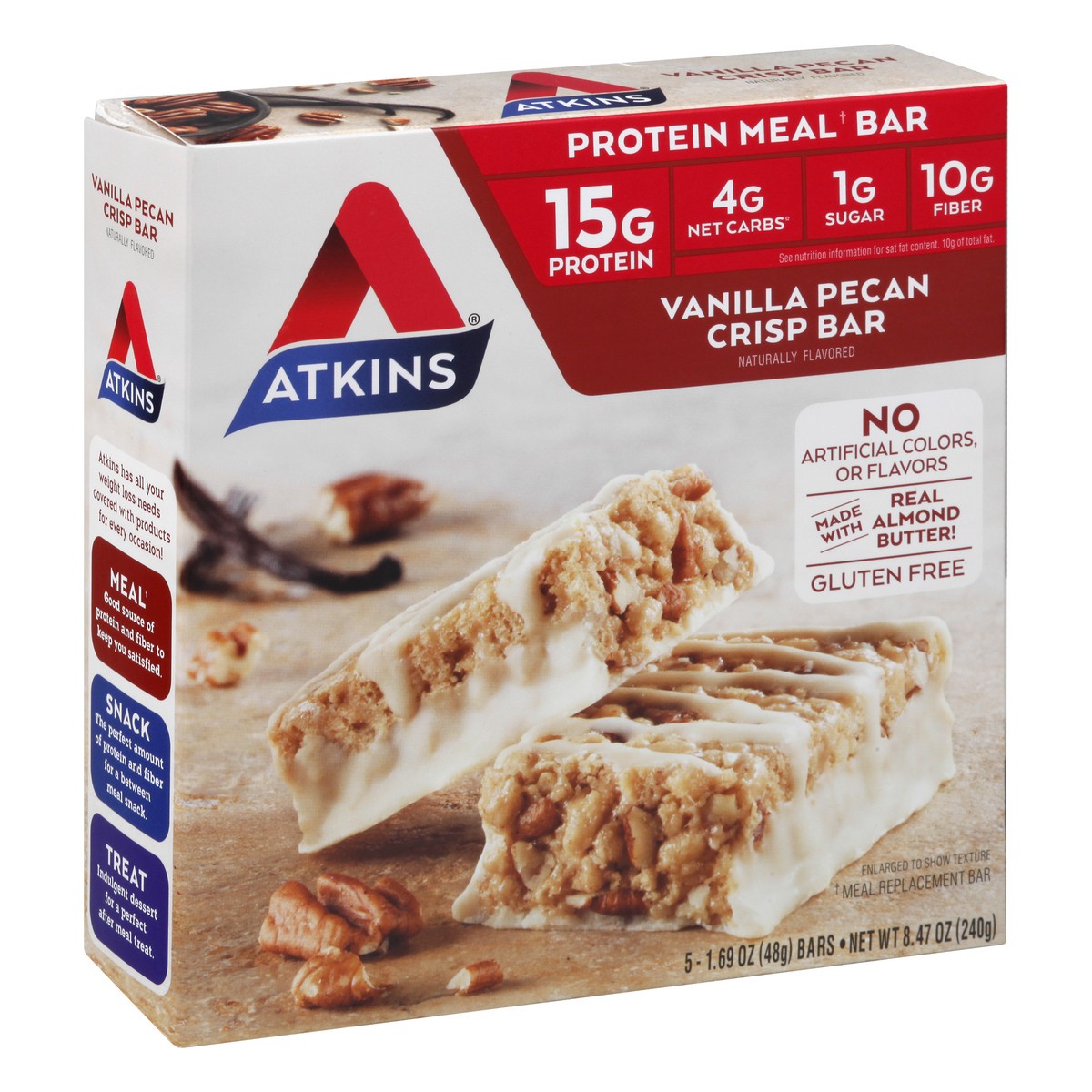 slide 2 of 9, Atkins Protein Meal Bar, 5 ct