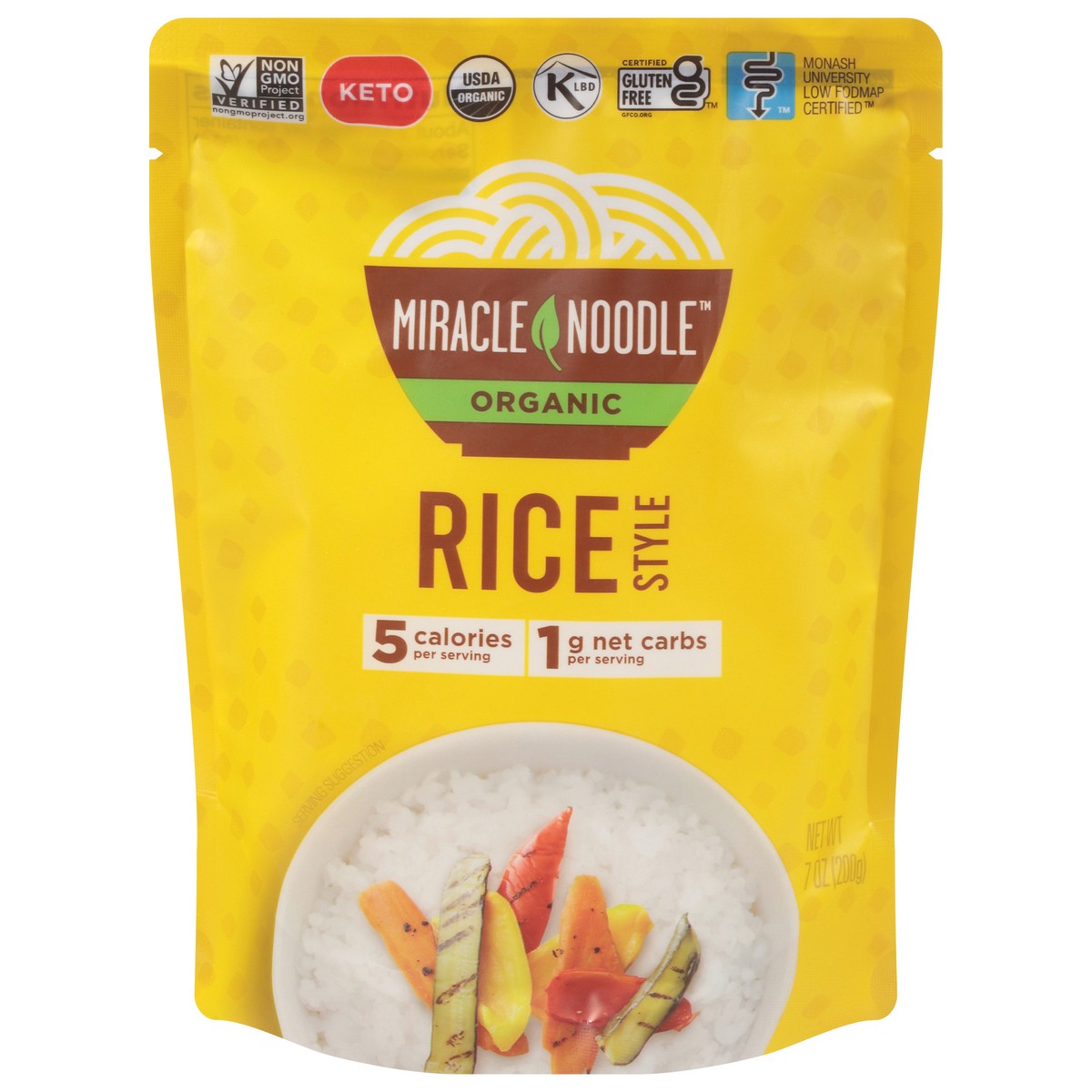 slide 1 of 9, Miracle Noodle Kitchen Miracle Noodle Ready To Eat Rice 7 Oz, 7 oz