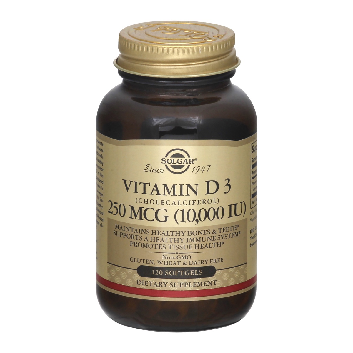 slide 1 of 1, Solgar Vitamin D3, Softgels, 120 ct