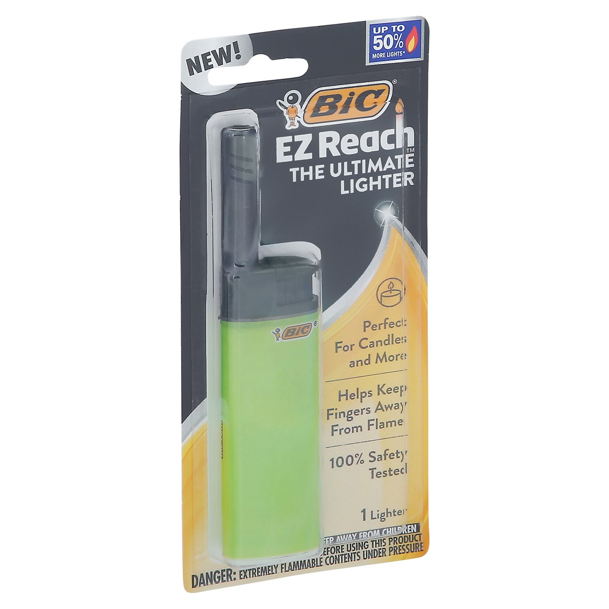 slide 7 of 9, Bic EZ Reach Lighter 1 ea Blister Pack, 1 ct