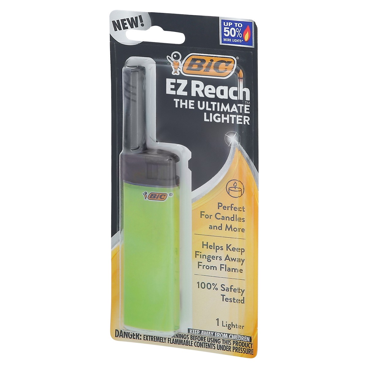 slide 3 of 9, Bic EZ Reach Lighter 1 ea Blister Pack, 1 ct