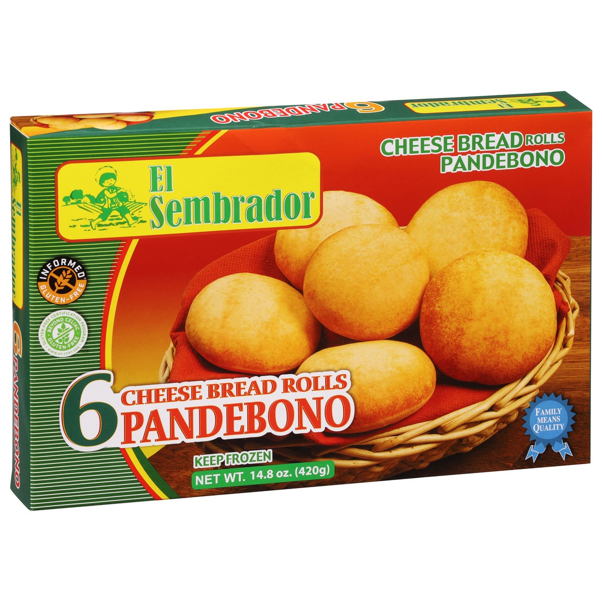 slide 6 of 13, El Sembrador Cheese Bread Rolls 6 ea, 6 ct