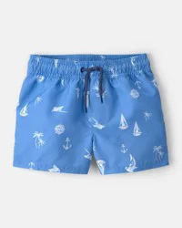 Carters Toddler Boy Sailboat Swim Trunks - Blue Blue 3T