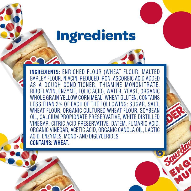 slide 4 of 7, Wonder Bread Sourdough English Muffins, Sourdough English Muffins, Sliced, 6 Count, 6 ct