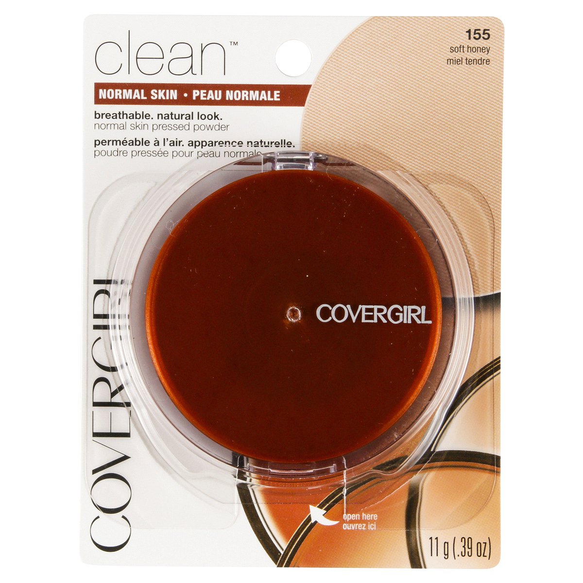 slide 2 of 4, Covergirl Clean Pressed Powder Soft Honey, 1 ct