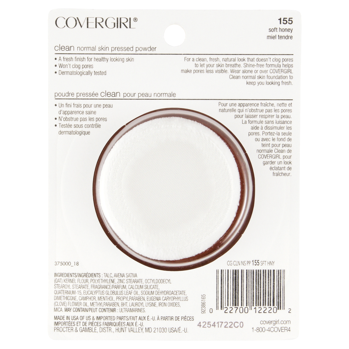 slide 3 of 4, Covergirl Clean Pressed Powder Soft Honey, 1 ct