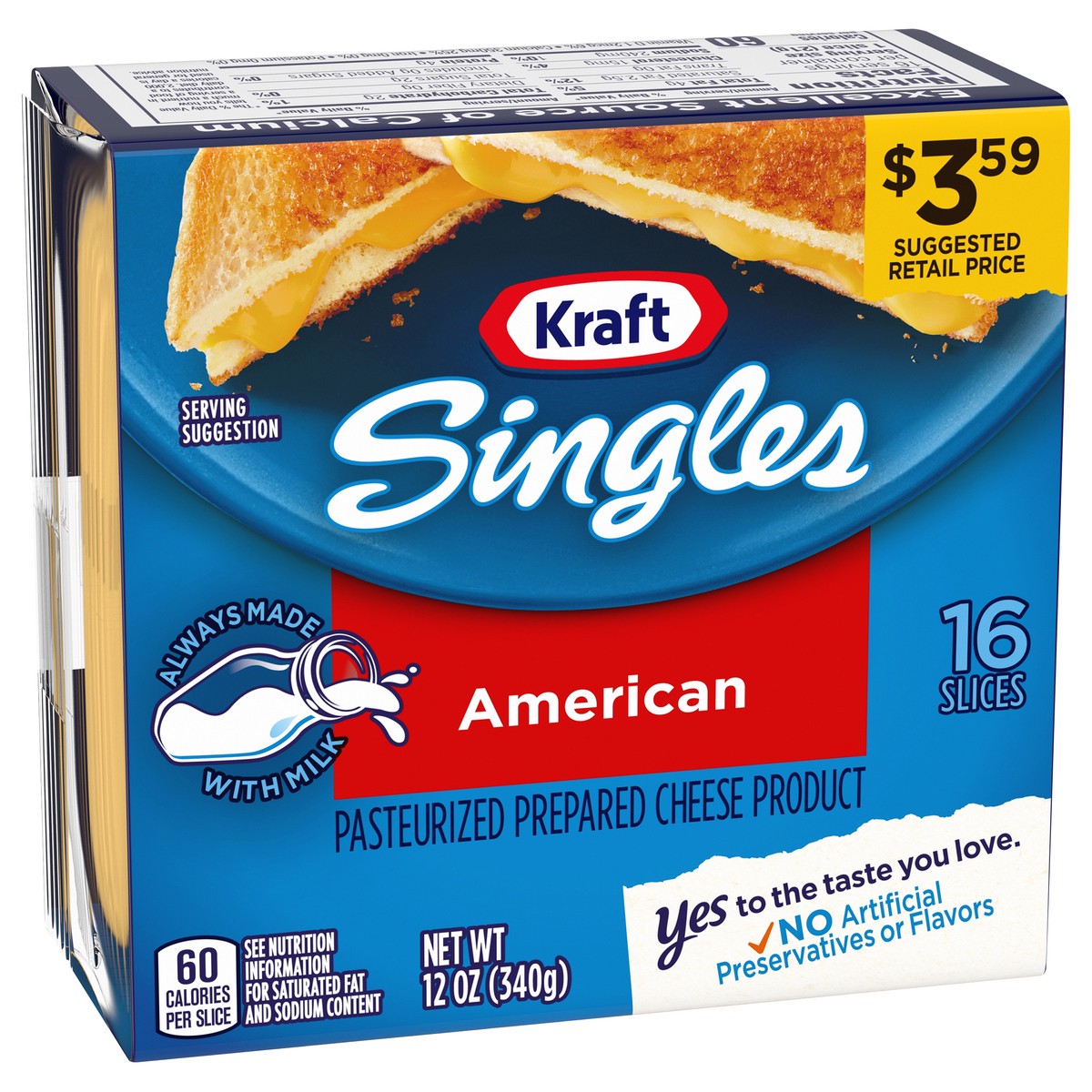 slide 9 of 10, Kraft Singles American Slices, 12 oz