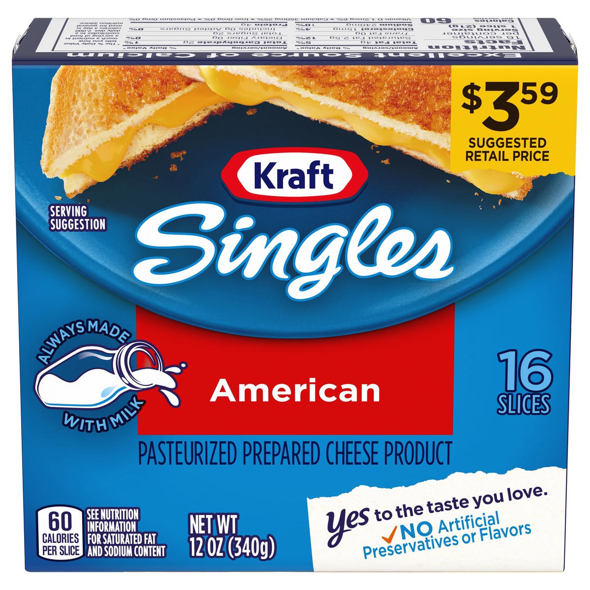 slide 1 of 10, Kraft Singles American Slices, 12 oz