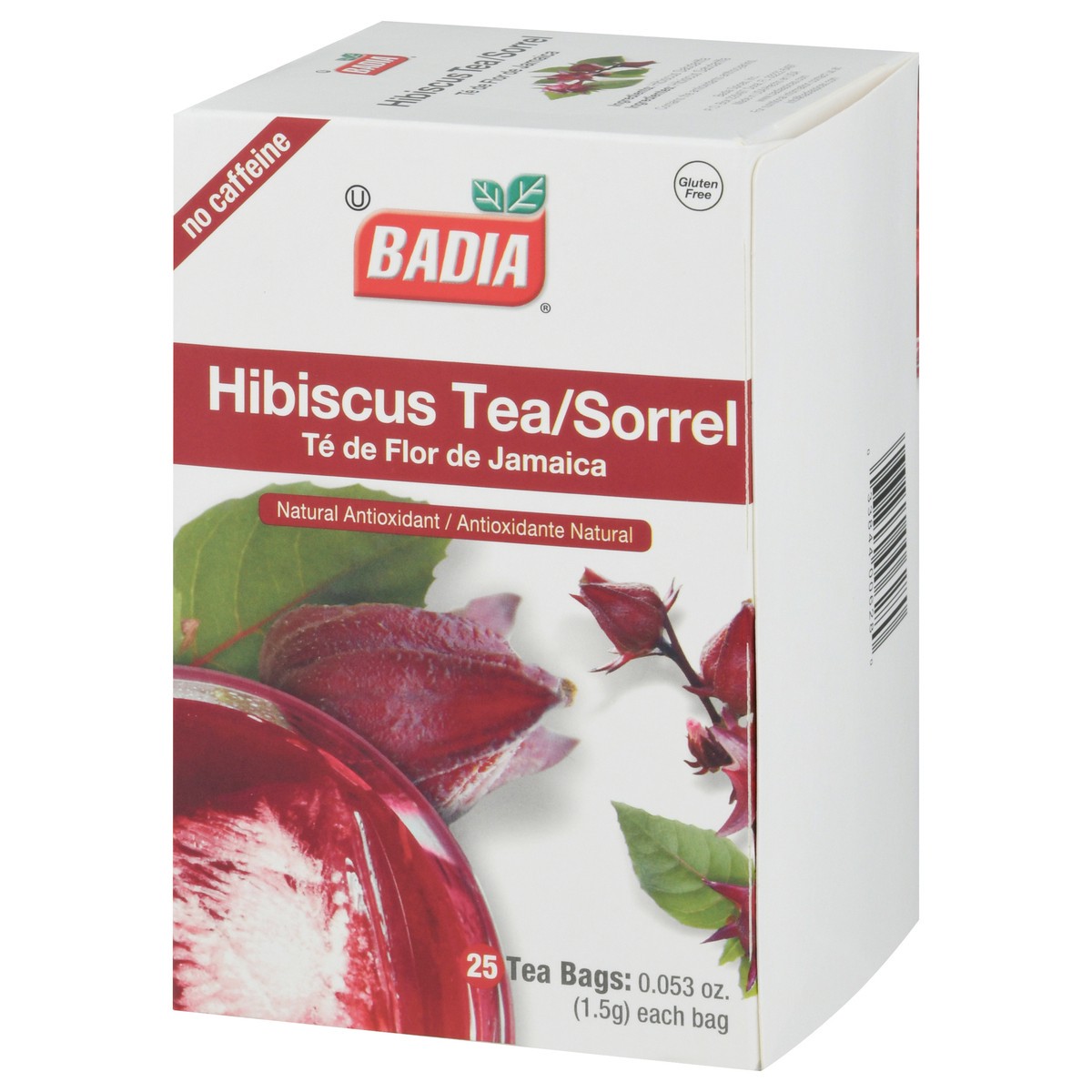 slide 3 of 9, Badia Te De Flor De Jamaica (Hibiscus Tea/Sorrel Tea Bags), 25 x 0.053 oz