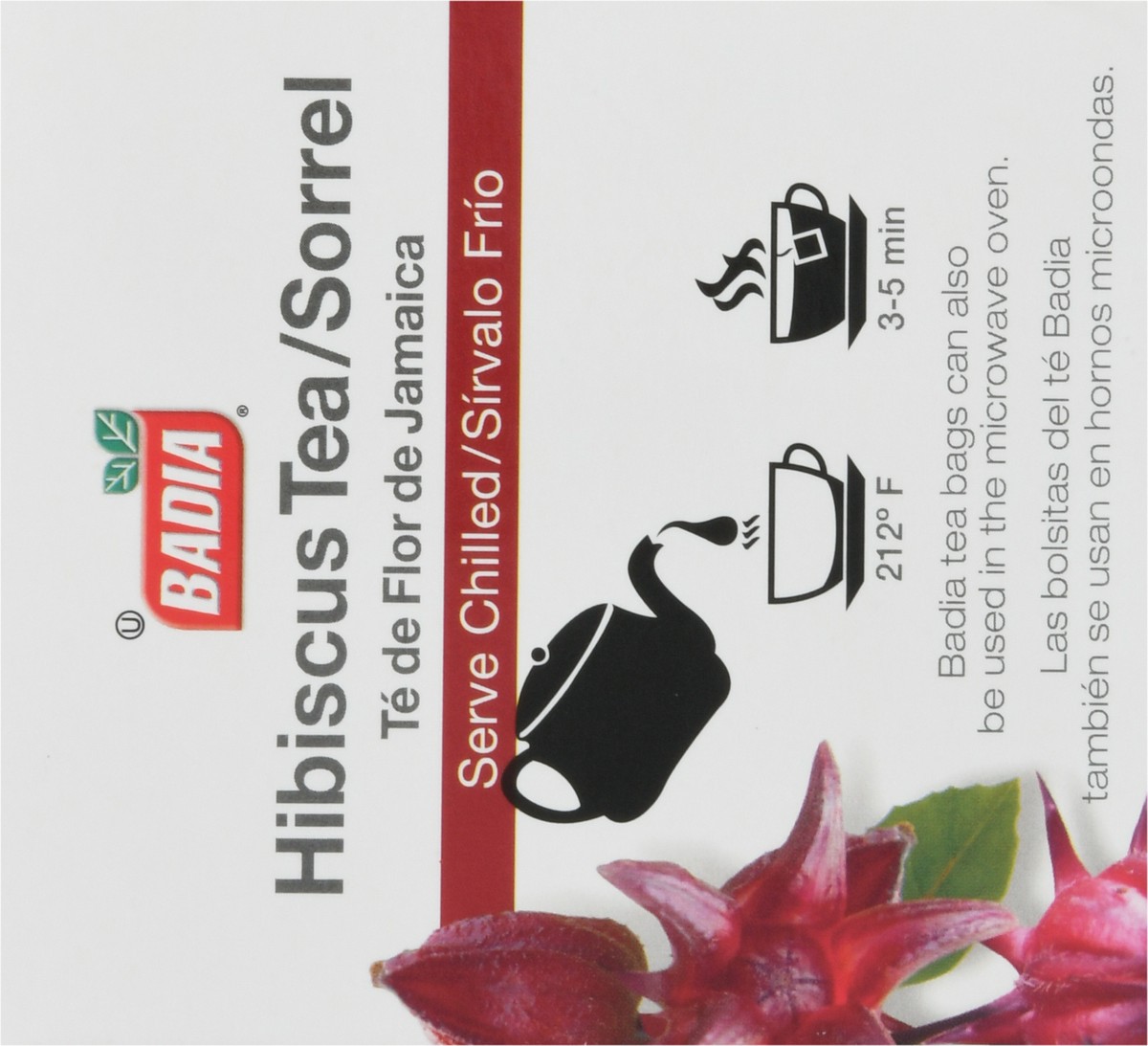 slide 4 of 9, Badia Te De Flor De Jamaica (Hibiscus Tea/Sorrel Tea Bags), 25 x 0.053 oz