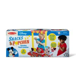 Melissa & Doug Disney Snacks & Popcorn Wooden Food Counter, 1 ct