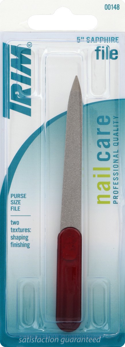 slide 2 of 2, Trim File, Sapphire, 5 Inch, 