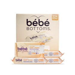 Bebe Bottoms Skin Care Baby Wipes, 56ct - 4pk