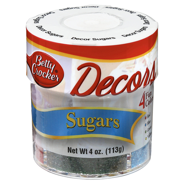 slide 1 of 5, Betty Crocker 4 Color Sugars Decors, 4 oz