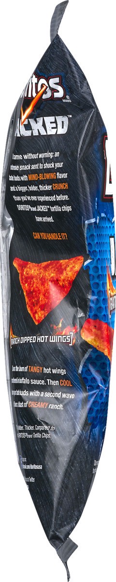 slide 9 of 9, Doritos Jacked Ranch Dipped Hot Wing Tortilla Chips 3.13 Ounce Plastic Bag, 3.12 oz