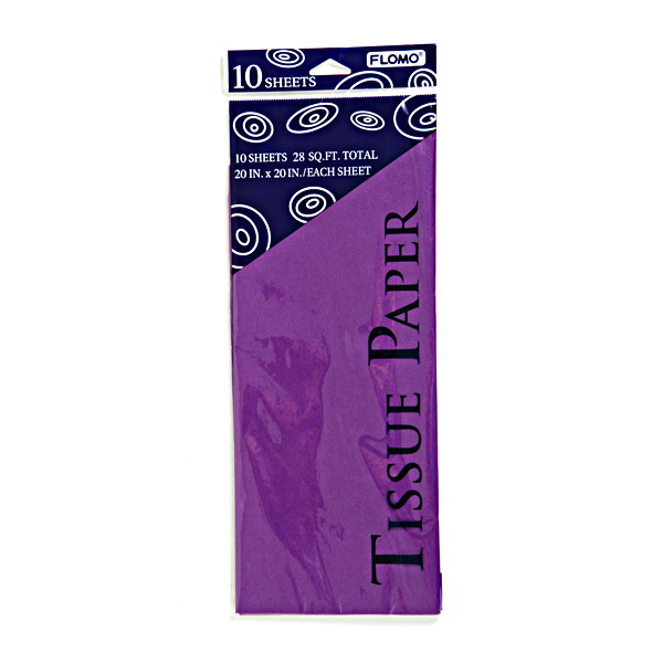 slide 1 of 1, Purple Tissue, 20 in x 36 in
