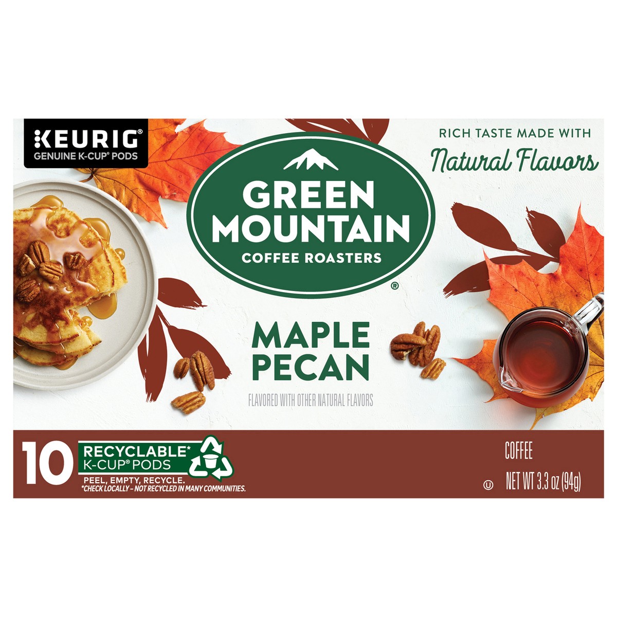 slide 3 of 11, Green Mountain Coffee Roasters Maple Pecan Keurig K-Cup Pods, Light Roast Coffee- 10 ct, 10 ct