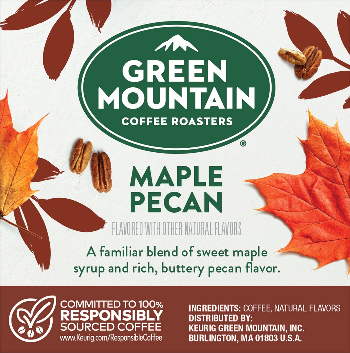slide 2 of 11, Green Mountain Coffee Roasters Maple Pecan Keurig K-Cup Pods, Light Roast Coffee- 10 ct, 10 ct