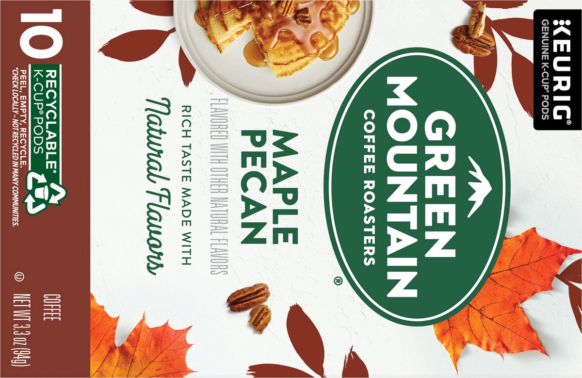 slide 5 of 11, Green Mountain Coffee Roasters Maple Pecan Keurig K-Cup Pods, Light Roast Coffee- 10 ct, 10 ct