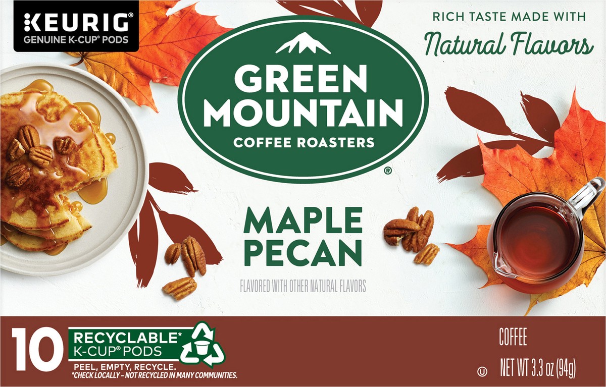 slide 10 of 11, Green Mountain Coffee Roasters Maple Pecan Keurig K-Cup Pods, Light Roast Coffee- 10 ct, 10 ct