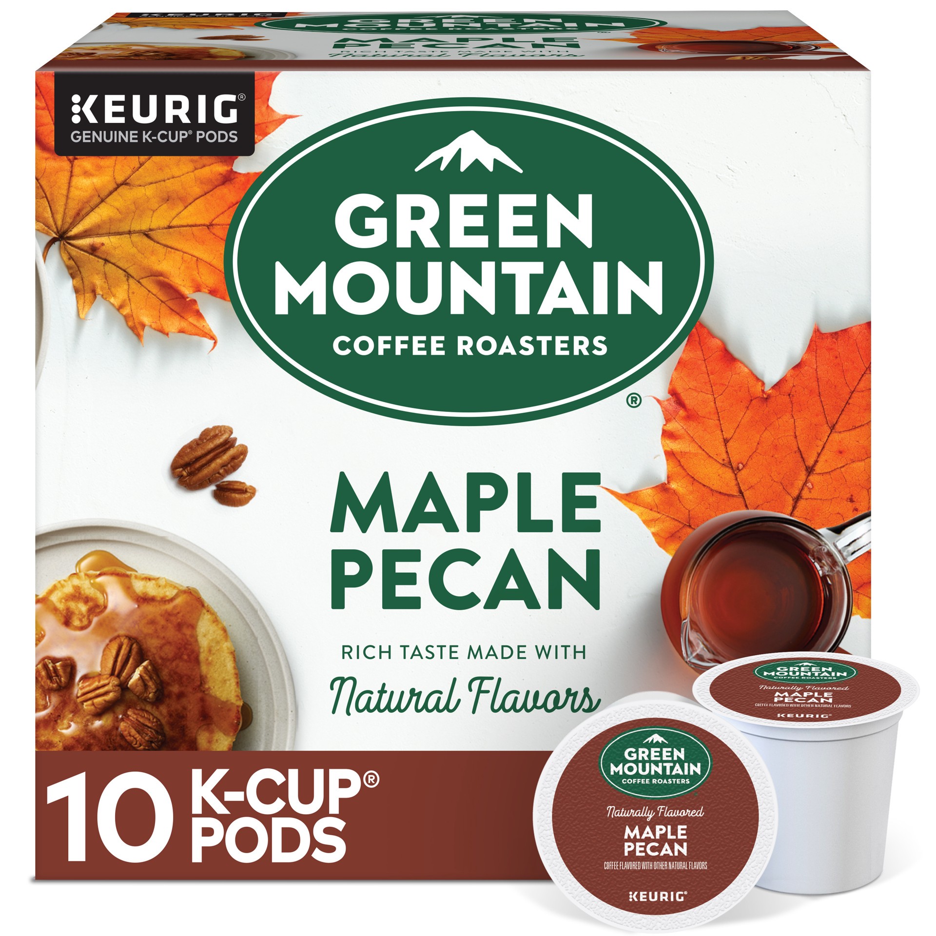 slide 1 of 11, Green Mountain Coffee Roasters Maple Pecan Keurig K-Cup Pods, Light Roast Coffee- 10 ct, 10 ct
