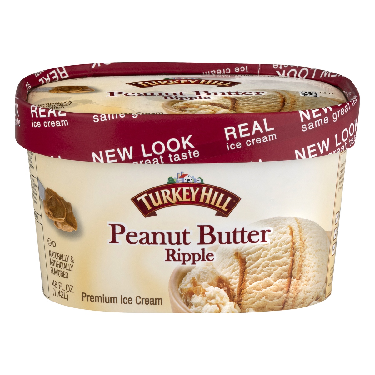 Turkey Hill Original Recipe Peanut Butter Ripple Ice Cream 48 fl oz Shipt