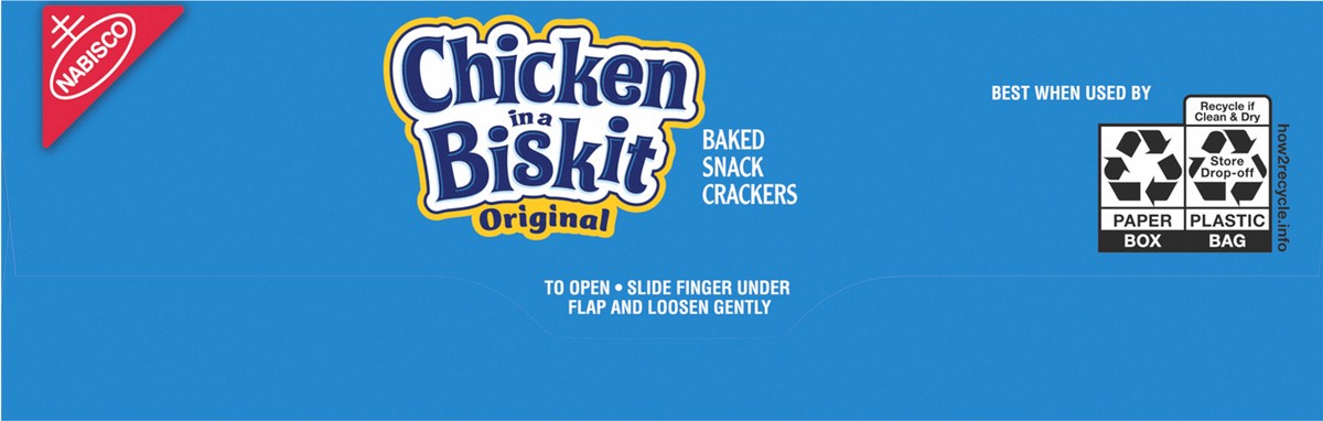 slide 8 of 9, Chicken in a Biskit Original Baked Snack Crackers, 12 oz