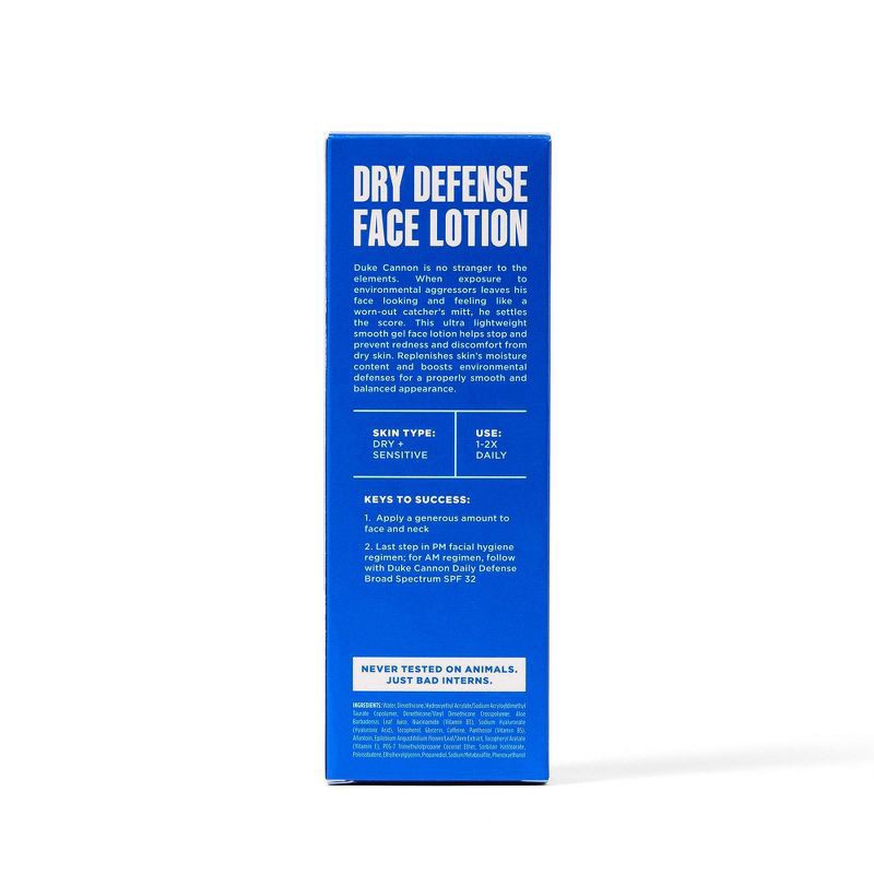 slide 3 of 8, Duke Cannon Supply Co. Dry Defense Face Lotion - 3 fl oz, 3 fl oz