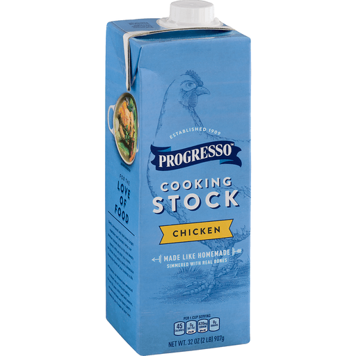 slide 2 of 9, Progresso Cooking Stock, Chicken, 32 oz