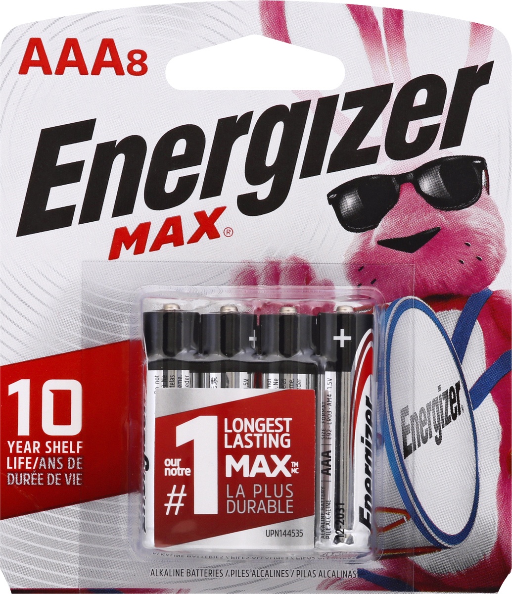 slide 7 of 8, Energizer Max AAA Batteries, 8 ct