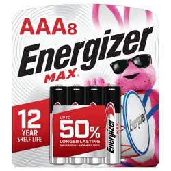 Energizer Max Alkaline AAA Batteries - 8 Pack