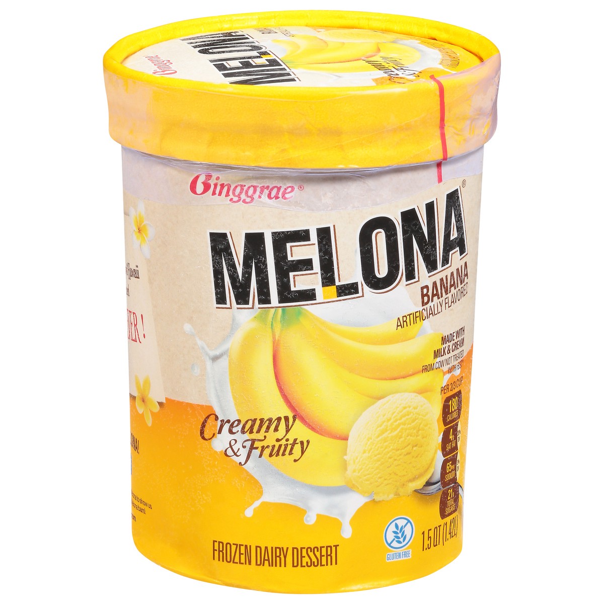 slide 4 of 14, Melona Banana Frozen Dairy Dessert 1.5 qt, 1.5 qt