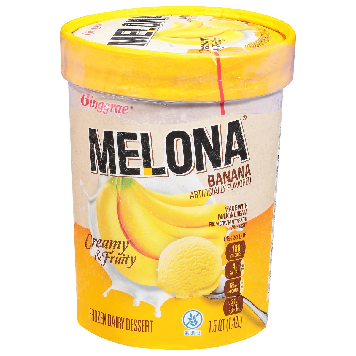 slide 14 of 14, Melona Banana Frozen Dairy Dessert 1.5 qt, 1.5 qt