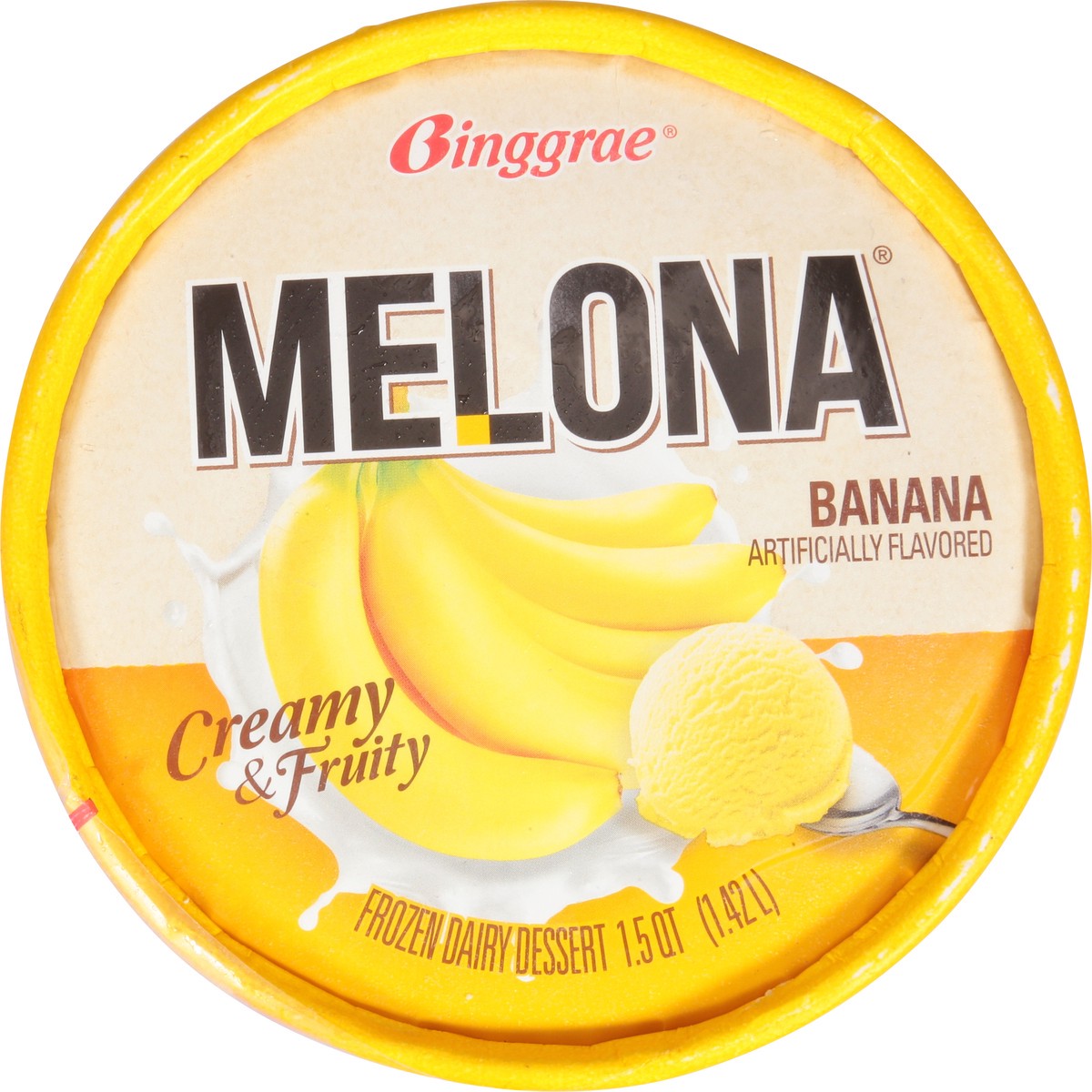 slide 2 of 14, Melona Banana Frozen Dairy Dessert 1.5 qt, 1.5 qt